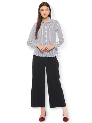 curved hem striped shirt - 15736820 - Standard Image - 3