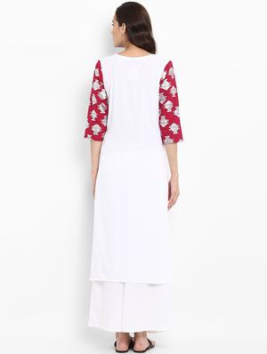 Printed straight kurta - 15737009 - Standard Image - 3