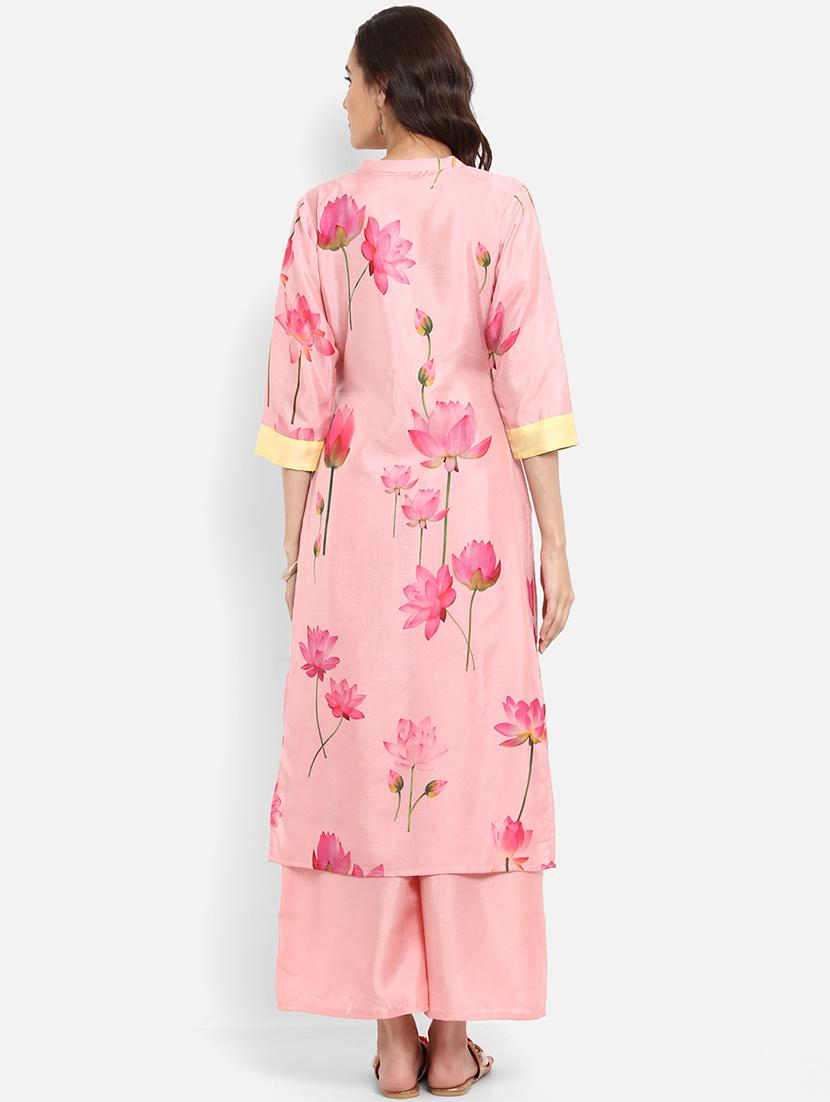 Digital print straight kurta - 15737010 - Zoom Image - 3