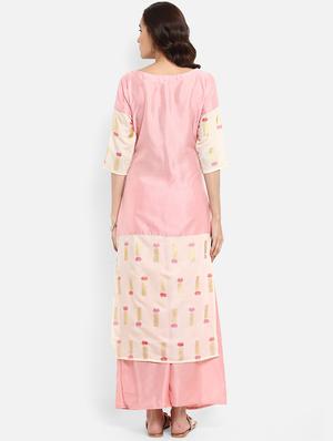Foil print straight kurta - 15737013 - Standard Image - 3