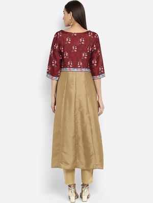 Anarkali printed kurta - 15737016 - Standard Image - 3