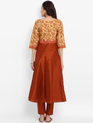 Anarkali floral print kurta - 15737019 - Standard Image - 3