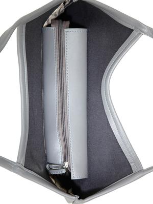 grey leatherette (pu) regular tote - 15737054 - Standard Image - 3