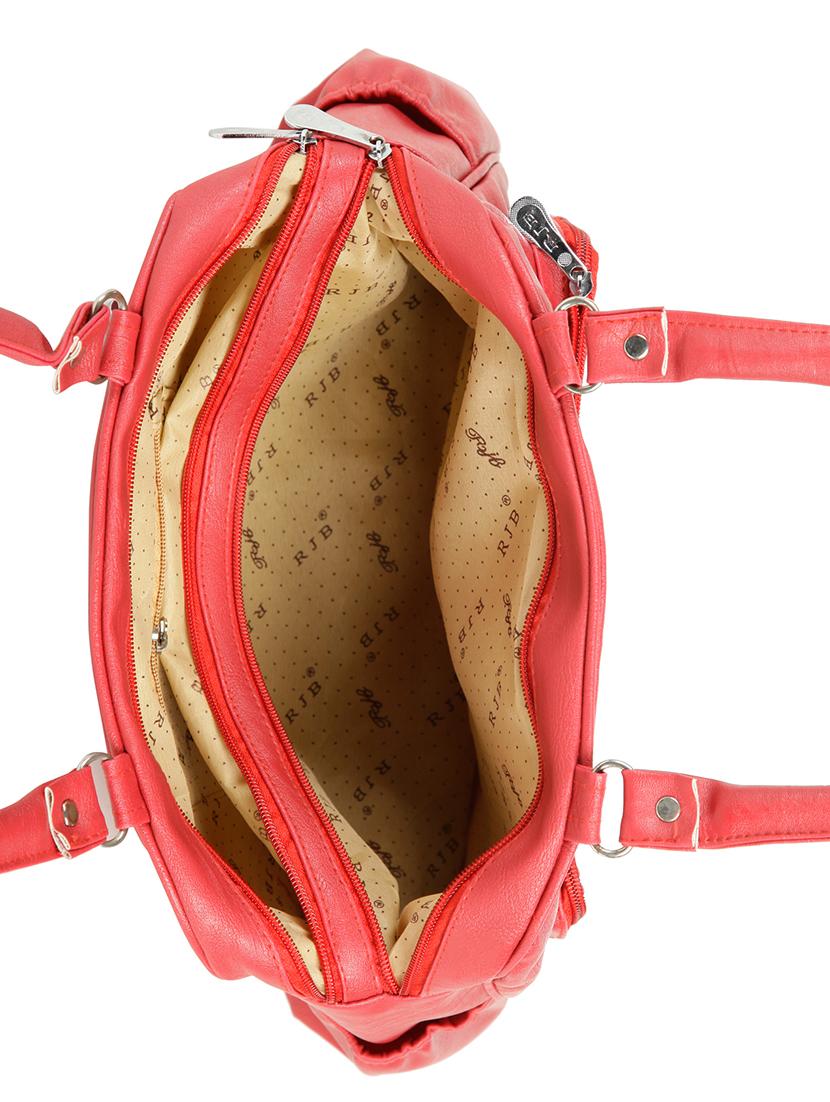 red leatherette (pu) regular handbag - 15737058 - Zoom Image - 3
