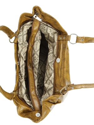 brown leatherette (pu) regular handbag - 15737077 - Standard Image - 3