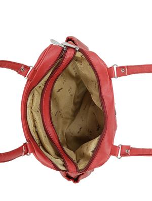 red leatherette (pu) regular handbag - 15737082 - Standard Image - 3