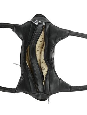 black leatherette (pu) regular handbag - 15737091 - Standard Image - 3