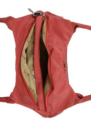 red leatherette (pu) regular handbag - 15737093 - Standard Image - 3