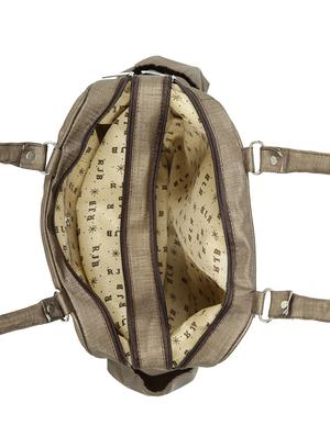 brown leatherette (pu) regular handbag - 15737098 - Standard Image - 3