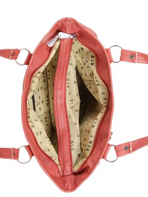 pink leatherette (pu) regular handbag - 15737103 - Standard Image - 3