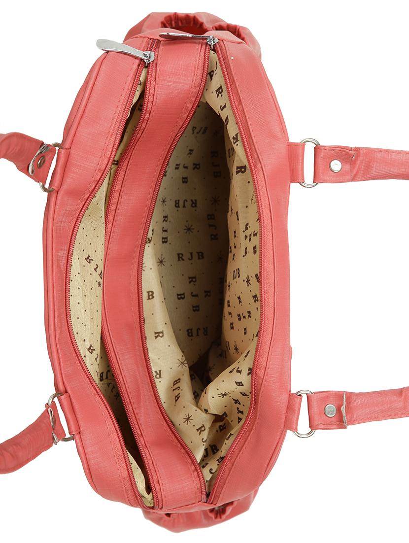 red leatherette (pu) regular handbag - 15737110 - Zoom Image - 3