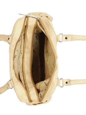beige leatherette (pu) regular handbag - 15737111 - Standard Image - 3