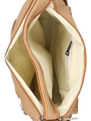 beige leatherette (pu) regular sling bag - 15737260 - Standard Image - 3