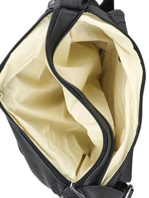 black leatherette (pu) regular sling bag - 15737261 - Standard Image - 3