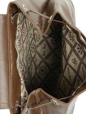 tan leatherette (pu) fashion backpack - 15737520 - Standard Image - 3