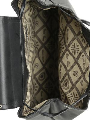 black leatherette (pu) fashion backpack - 15737522 - Standard Image - 3