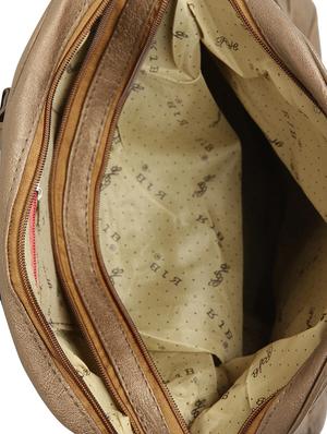 brown leatherette (pu) fashion backpack - 15737526 - Standard Image - 3