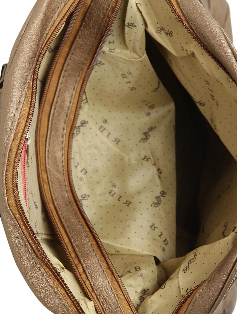 brown leatherette (pu) fashion backpack - 15737526 - Zoom Image - 3