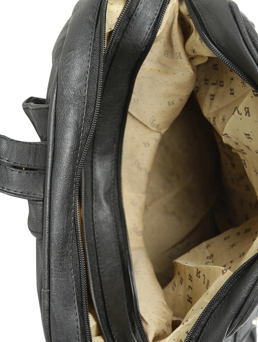 black leatherette (pu) fashion backpack - 15737527 - Zoom Image - 3