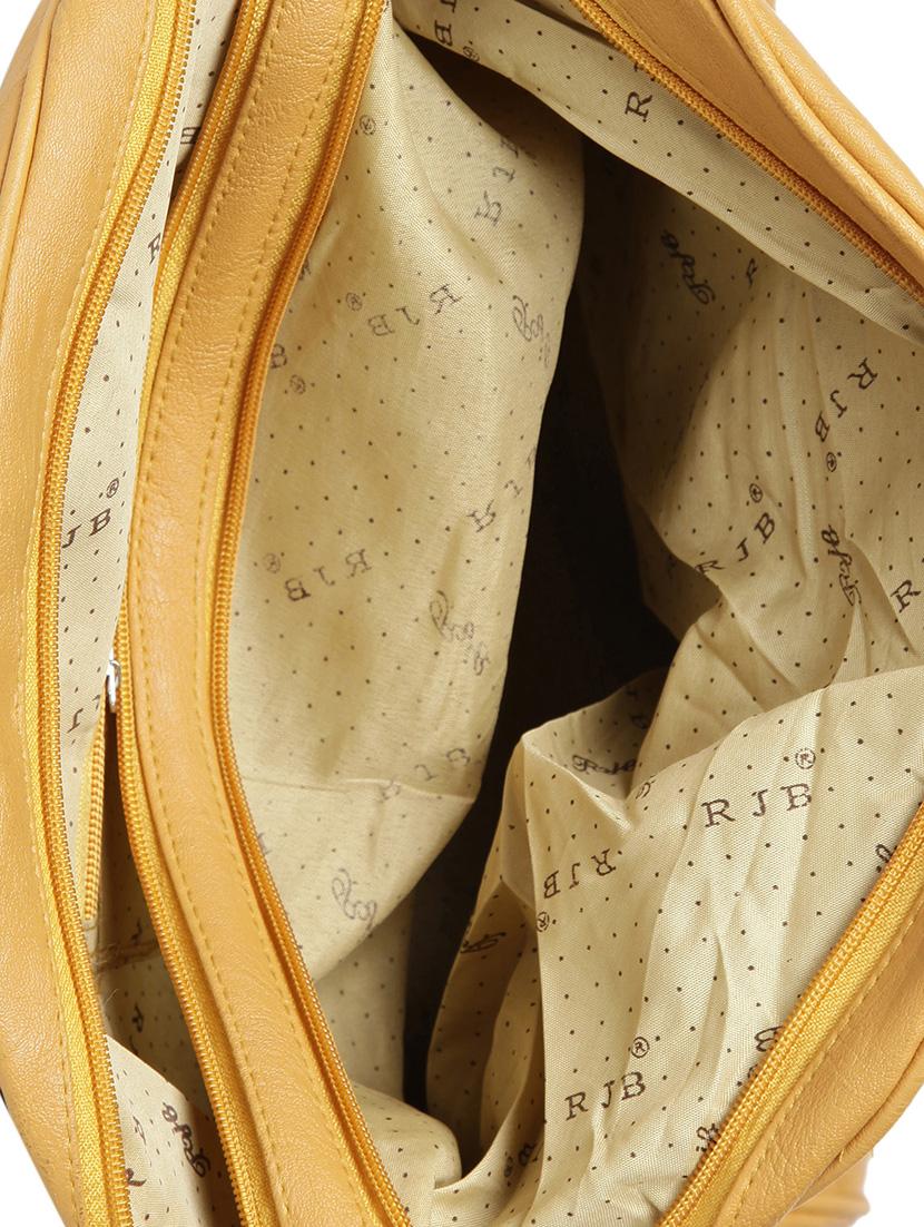 yellow leatherette (pu) fashion backpack - 15737528 - Zoom Image - 3