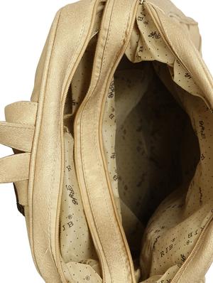 beige leatherette (pu) fashion backpack - 15737530 - Standard Image - 3