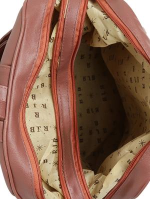 brown leatherette (pu) fashion backpack - 15737533 - Standard Image - 3