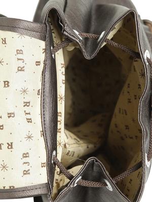 brown leatherette (pu) fashion backpack - 15737536 - Standard Image - 3