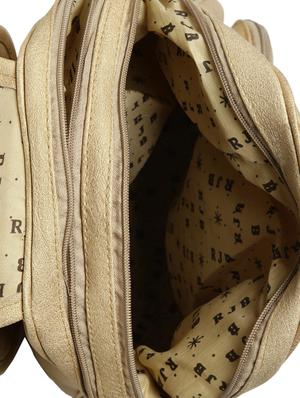 beige leatherette (pu) fashion backpack - 15737541 - Standard Image - 3
