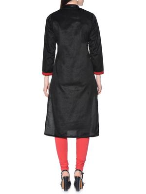 Embroidered straight kurta - 15737567 - Standard Image - 3