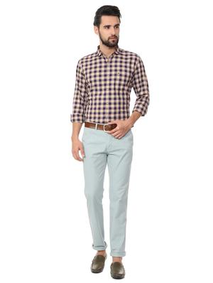 blue cotton chinos - 15737582 - Standard Image - 3