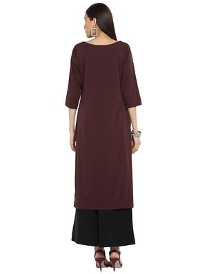 Printed kurta with palazzo set - 15737612 - Standard Image - 3