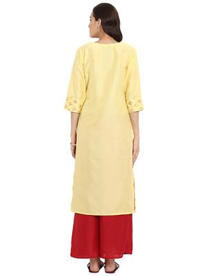 Printed kurta with palazzo set - 15737628 - Standard Image - 3