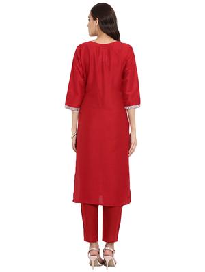 Printed kurta with pant set - 15737629 - Standard Image - 3
