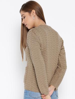 pocket detail woolen cardigan - 15737762 - Standard Image - 3