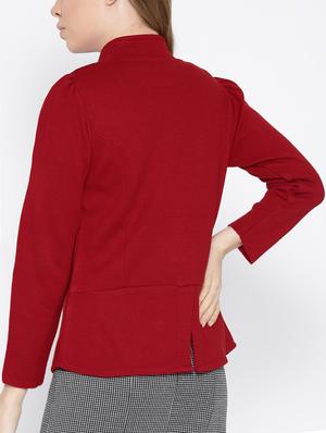red woolen cardigan - 15737792 - Standard Image - 3