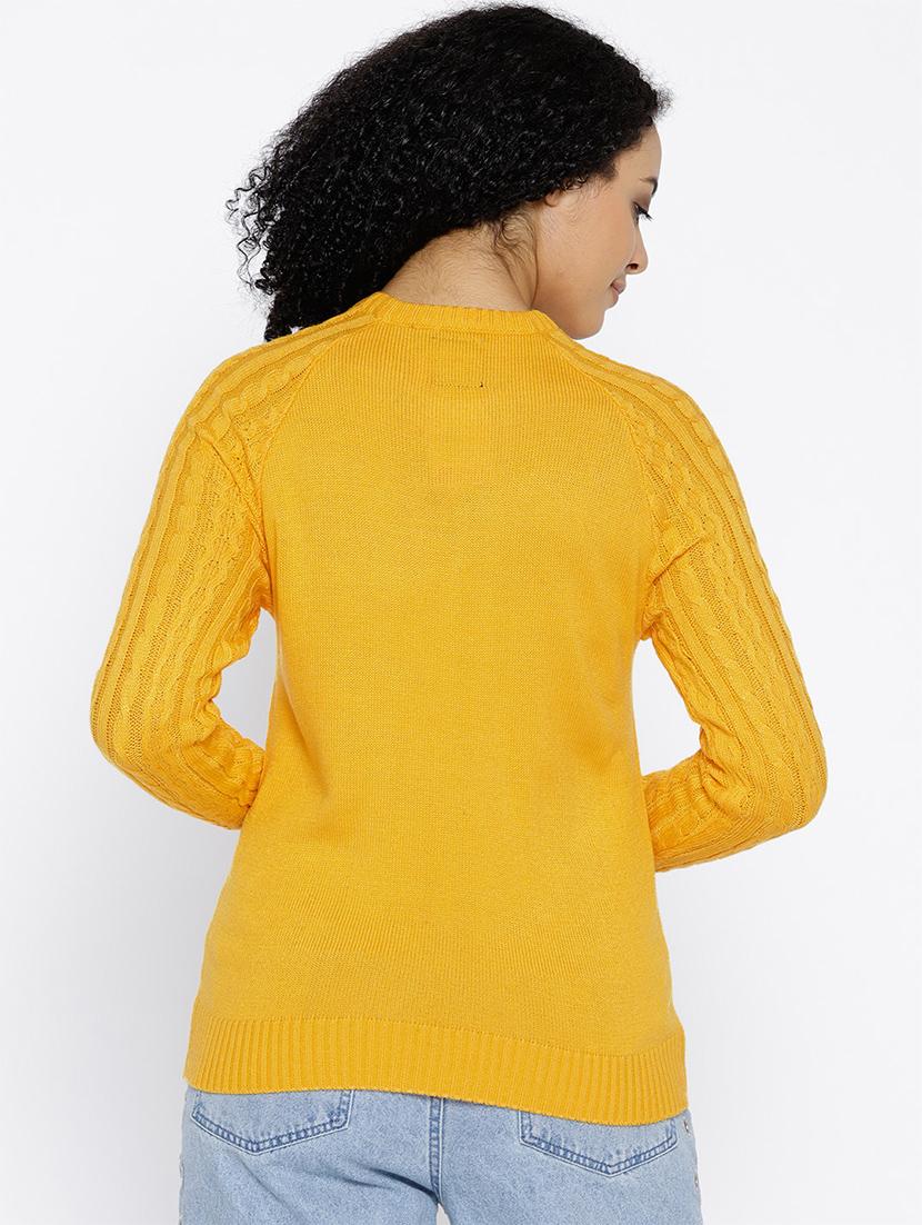 cable knit woolen pullover - 15737796 - Zoom Image - 3