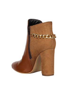 brown slip on ankle boots - 15737849 - Standard Image - 3