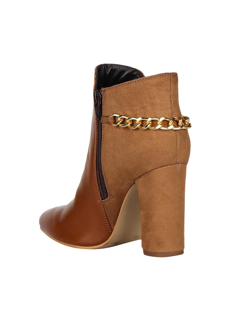 brown slip on ankle boots - 15737849 - Zoom Image - 3