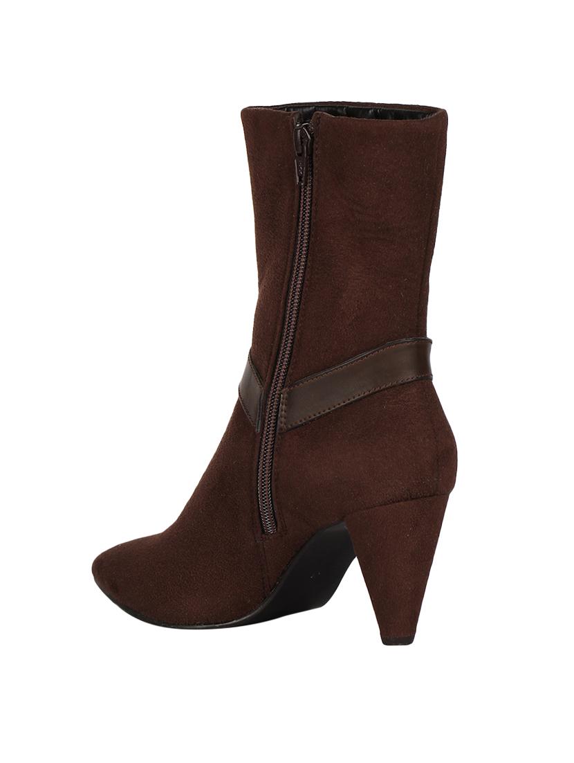 brown zipper ankle boots - 15737853 - Zoom Image - 3
