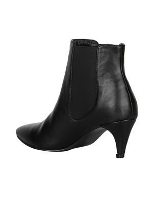 black slip on ankle boots - 15737854 - Standard Image - 3