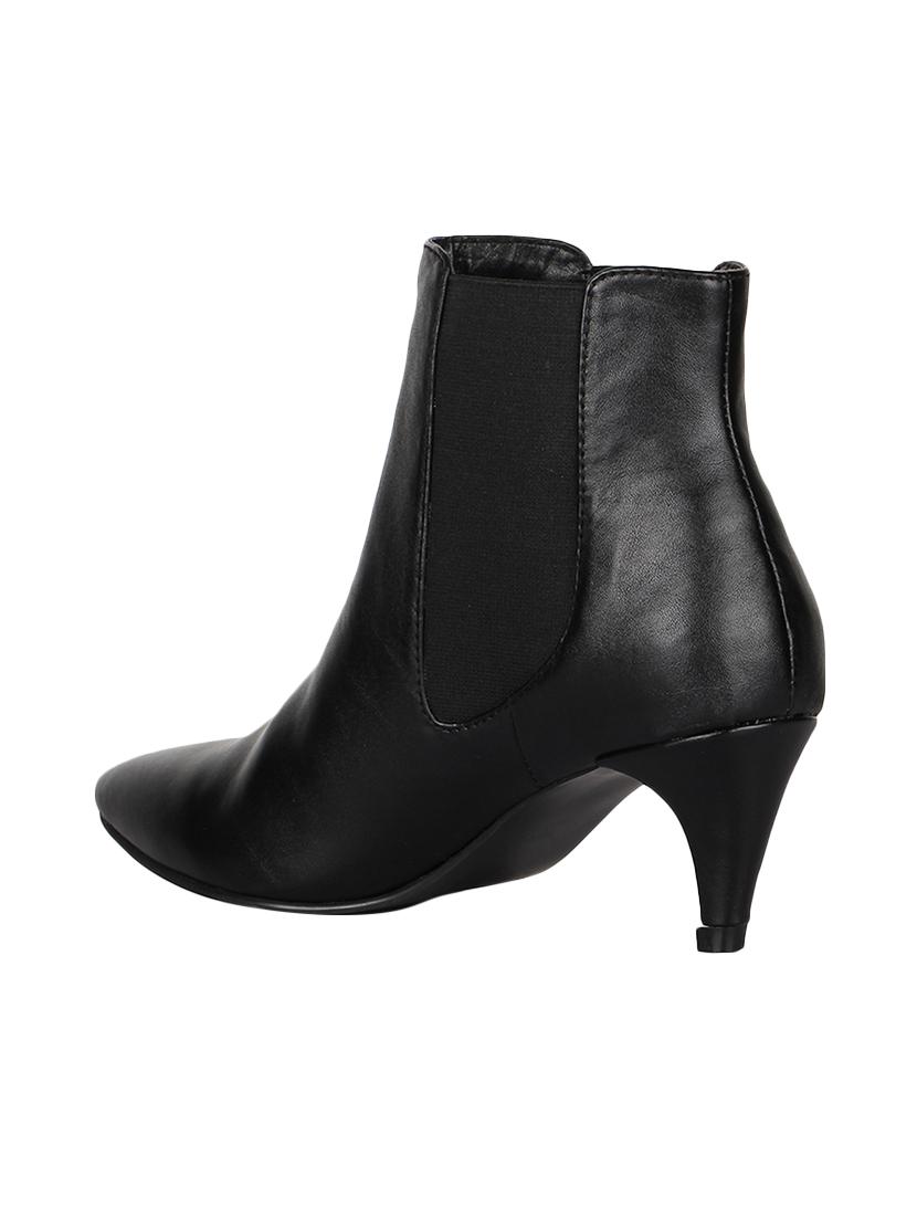 black slip on ankle boots - 15737854 - Zoom Image - 3