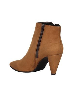 brown zipper ankle boots - 15737857 - Standard Image - 3