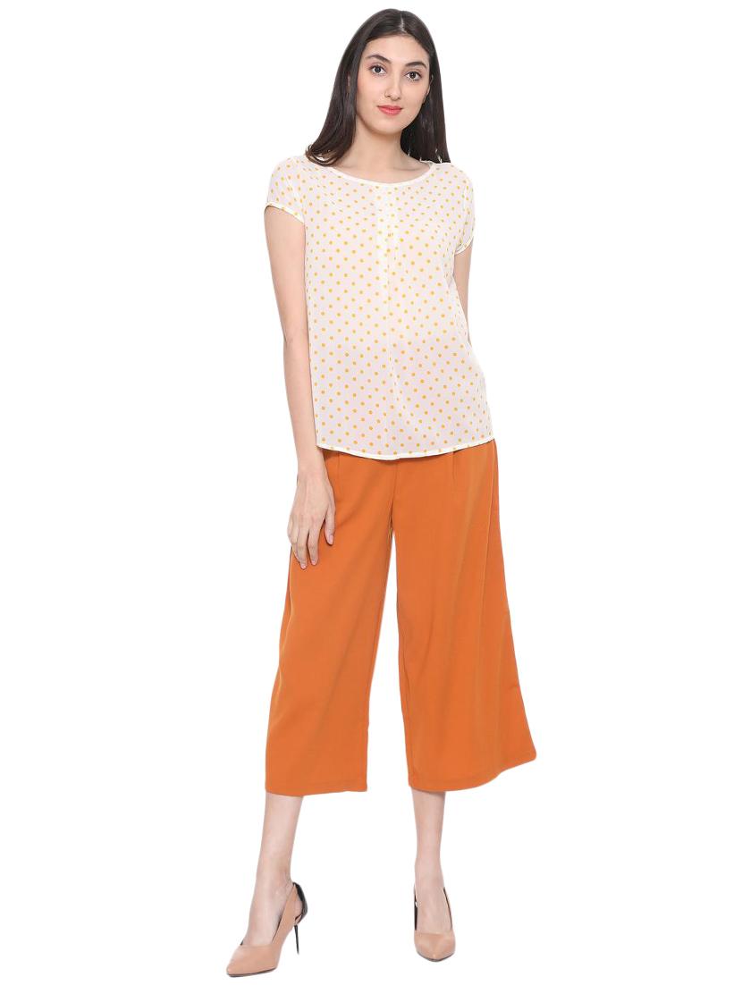 polka dotted pleated top - 15738078 - Zoom Image - 3