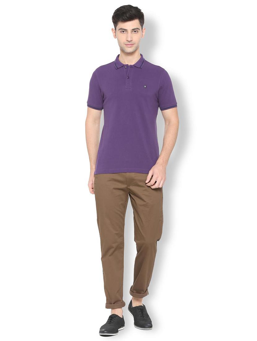 purple cotton polo t-shirt - 15738157 - Zoom Image - 3