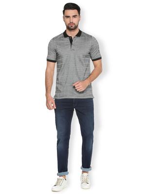 grey cotton polo t-shirt - 15738165 - Standard Image - 3