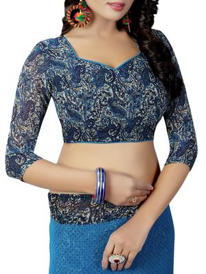 paisley half & half saree with blouse - 15738184 - Standard Image - 3
