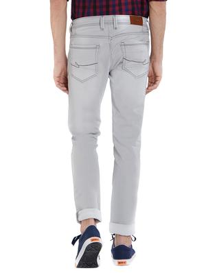 grey cotton plain jeans - 15738435 - Standard Image - 3