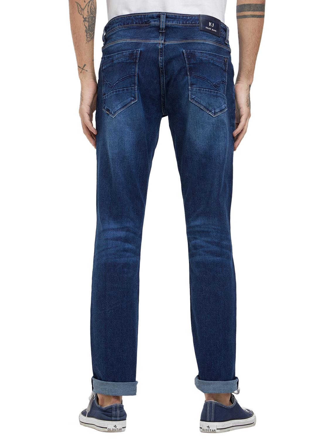 blue cotton washed jeans - 15738436 - Zoom Image - 3