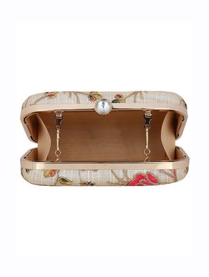 white cotton box clutch - 15738591 - Standard Image - 3