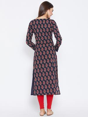 Paisley anarkali kurta - 15738747 - Standard Image - 3